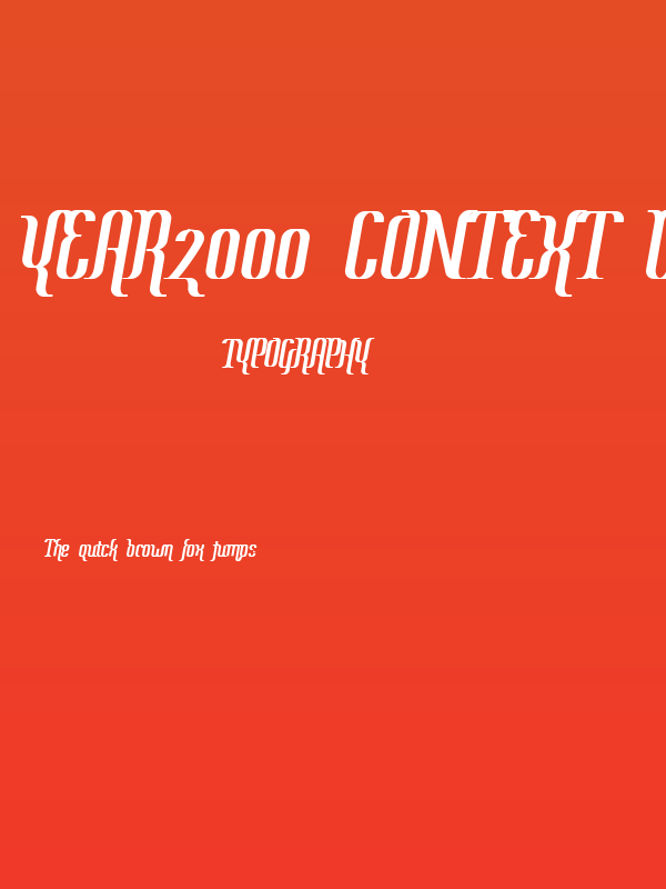 Year2000 Context Deluxe Poster