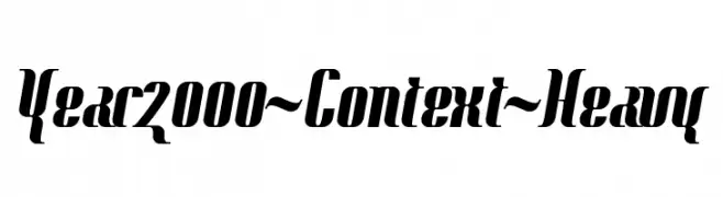 Year2000-Context-Heavy  font caratteri gratis