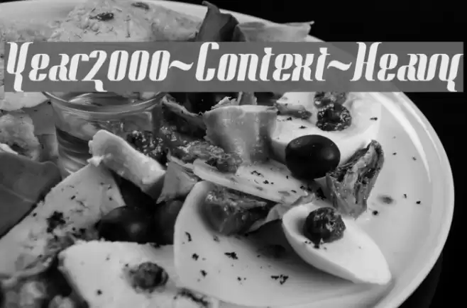 Year2000-Context-Heavy Caratteri examples