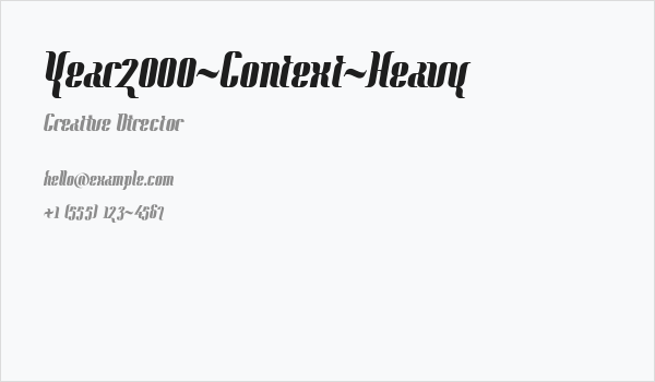 Year2000-Context-Heavy Business Card