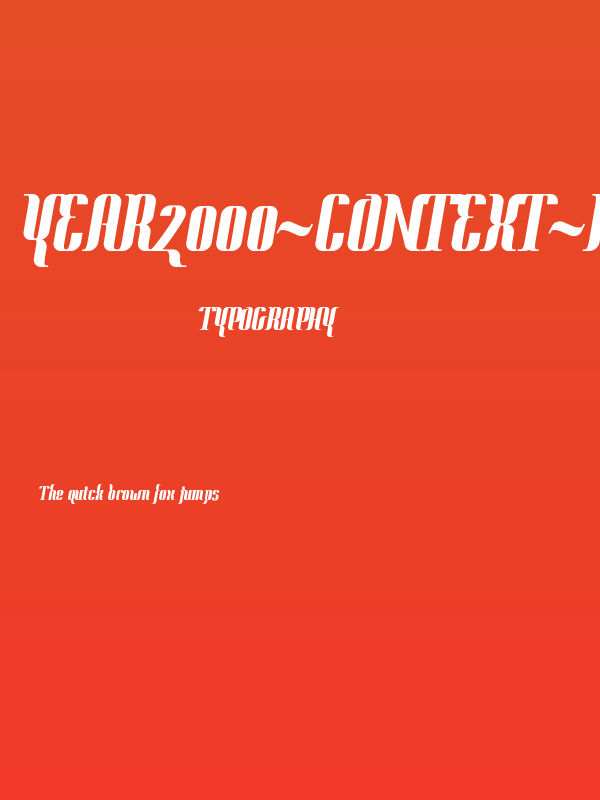 Year2000-Context-Heavy Poster