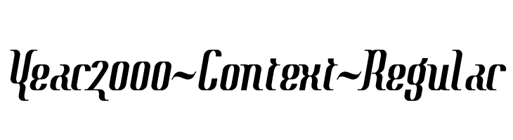Year2000-Context-Regular  免费字体下载