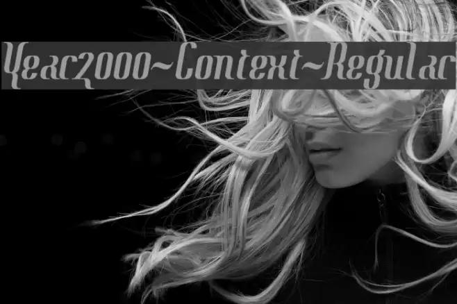 Year2000-Context-Regular フォント examples