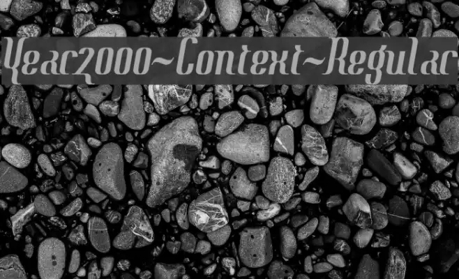 Year2000-Context-Regular フォント examples