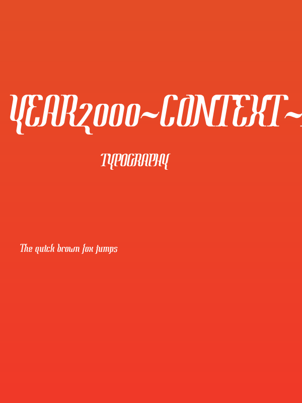 Year2000-Context-Regular Poster