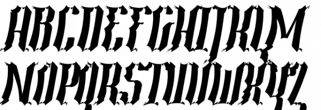 Year2000-Context-Scrambled-Hvy フォント 大文字