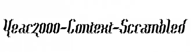 Year2000-Context-Scrambled  Frei Schriftart Herunterladen