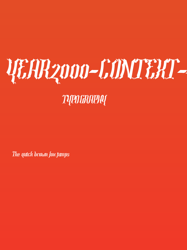 Year2000-Context-Scrambled Poster