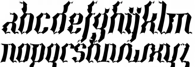 Year2000-Context-Scrambled Font LOWERCASE