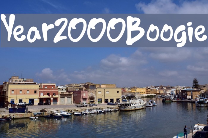 Year2000Boogie Font examples