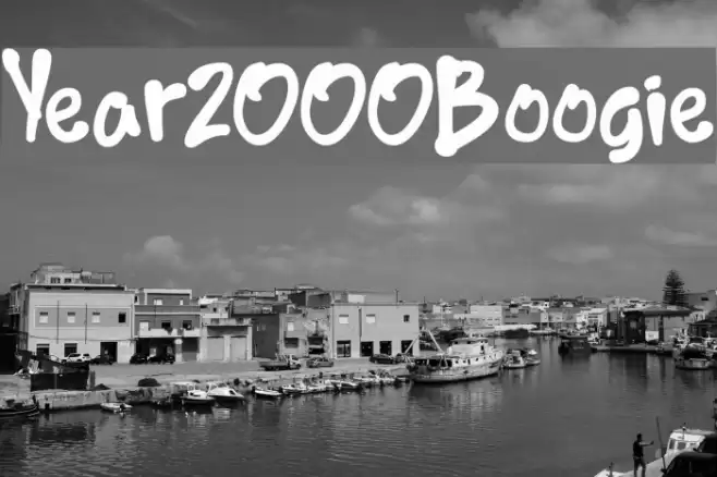 Year2000Boogie Fonte examples