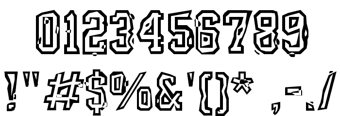 YearBookMess Font OTHER CHARS