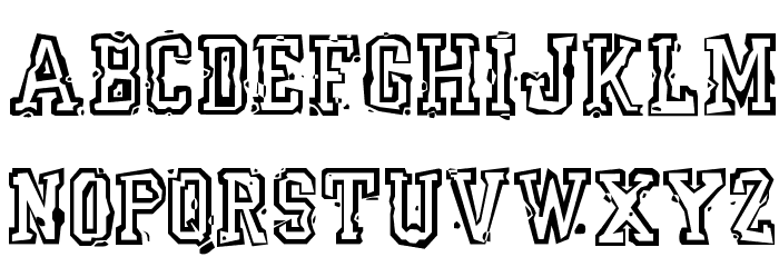 YearBookMess Font LOWERCASE