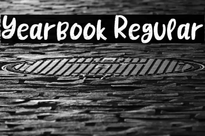 Yearbook Regular Font examples