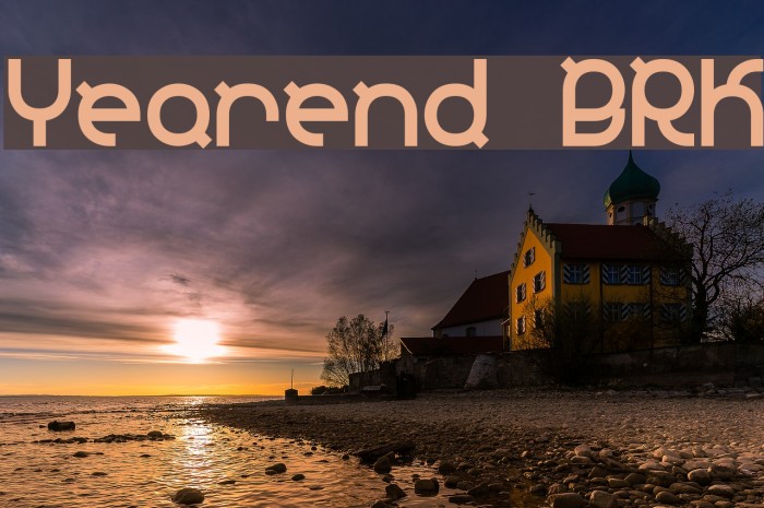 Yearend BRK Font examples
