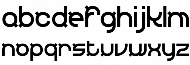 Yearend BRK خط أحرف صغيرة