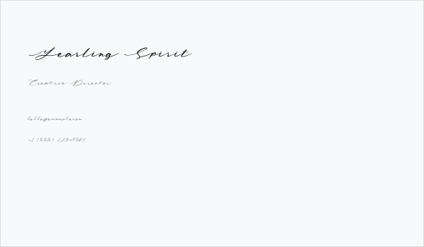 Yearling Spirit Business Card