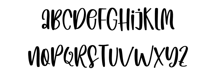 Yearly Font UPPERCASE