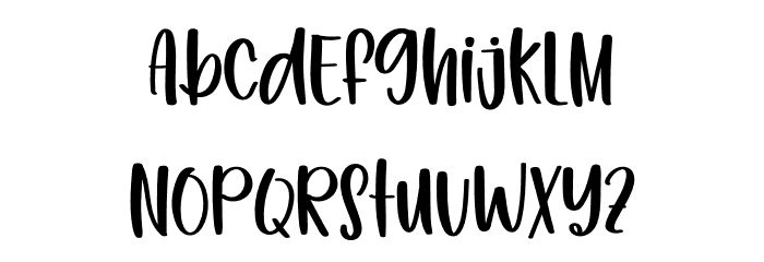 Yearly Font LOWERCASE