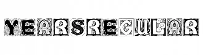 Years Regular  Frei Schriftart Herunterladen