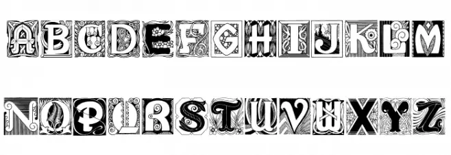 Years Regular 字体 大写