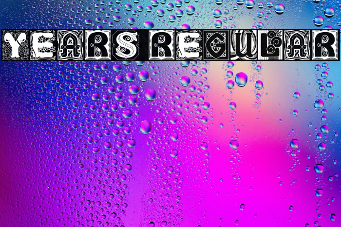 Years Regular Example 1