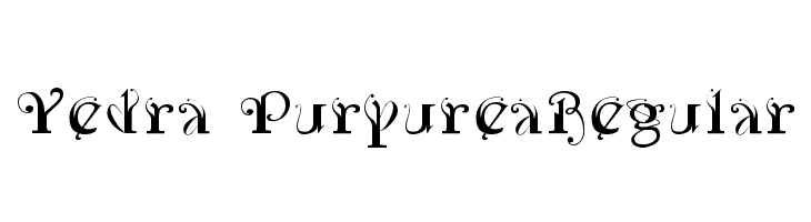 Yedra PurpureaRegular  Frei Schriftart Herunterladen