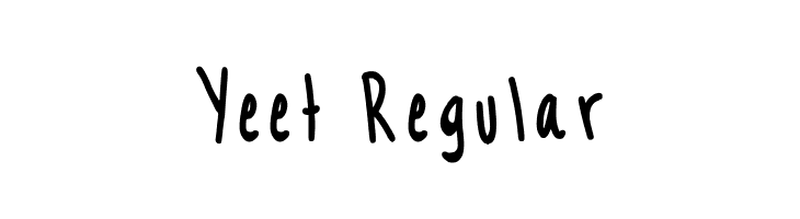 Yeet Regular  नि: शुल्क फ़ॉन्ट्स डाउनलोड
