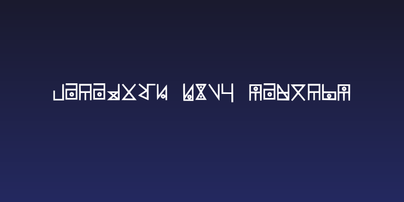 Yelekish Font Regular Social Header