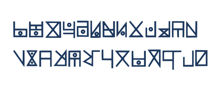 Yelekish Font Regular Lowercase