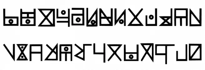 Yelekish Font Regular Caratteri MINUSCOLO