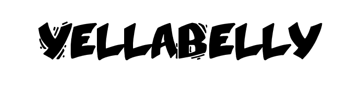YellaBelly  フリーフォントのダウンロード