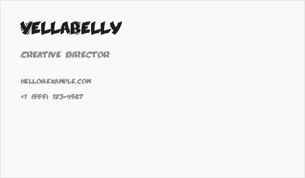 YellaBelly Business Card
