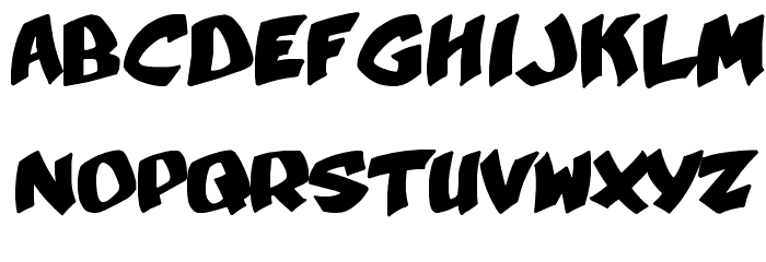 YellaBelly Font LOWERCASE