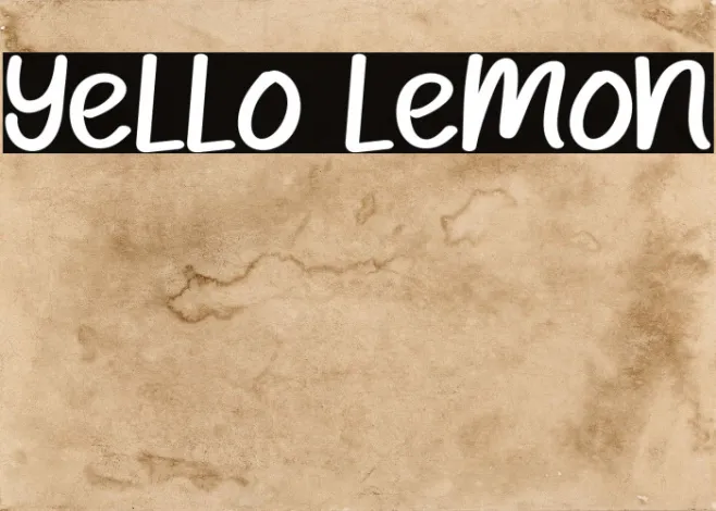 Yello Lemon Example 1