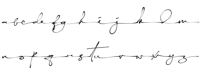 Yellova Signature Font LOWERCASE