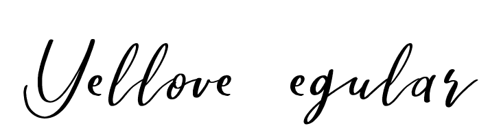 Yellove DEMO Regular  Frei Schriftart Herunterladen