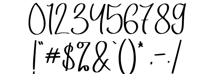 Yellow Black - Personal Use Font OTHER CHARS