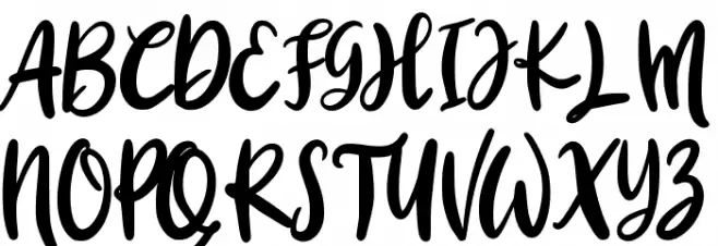 Yellow Bunny Schriftart Groß