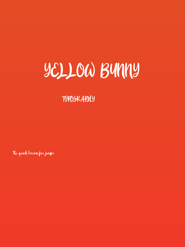 Yellow Bunny Poster