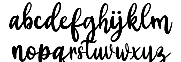 Yellow Bunny Font LOWERCASE