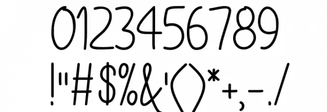 Yellow Butterflies Font OTHER CHARS