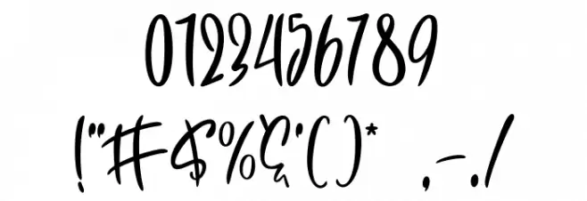 Yellow Butterfly Font OTHER CHARS