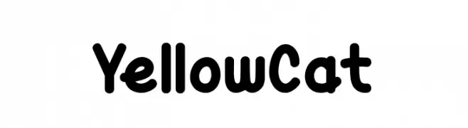 Yellow Cat  Free Fonts Download