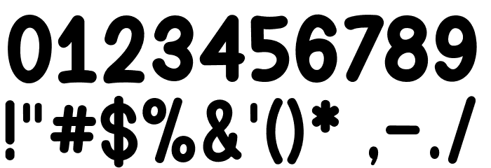 Yellow Cat Font OTHER CHARS