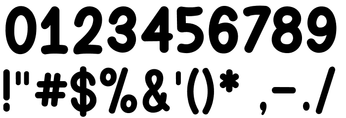 Yellow Cat Font OTHER CHARS