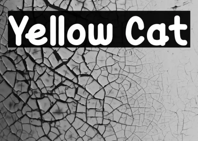 Yellow Cat Font examples