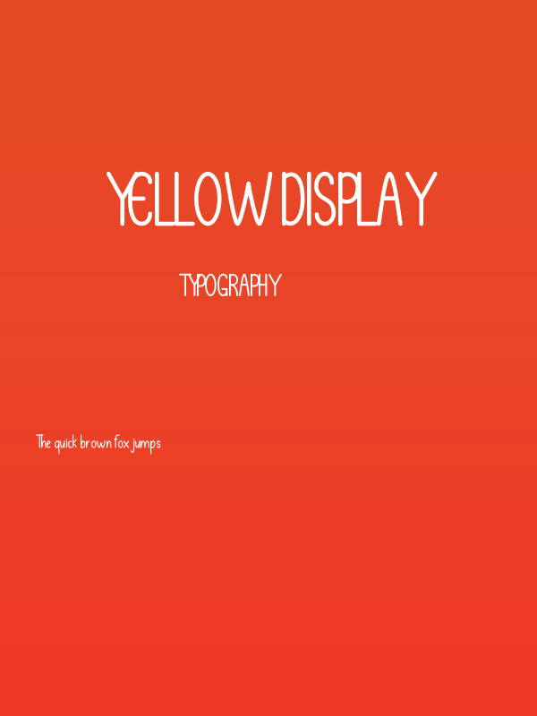 Yellow Display Poster