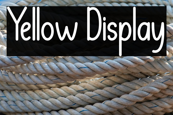 Yellow Display Example 1