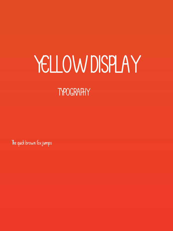 Yellow Display Poster